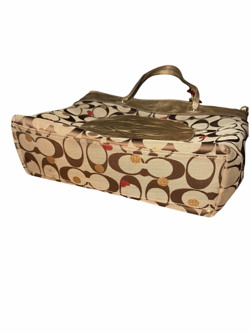 Coach Laura "Secret Admirer" Signature Canvas Tote Bag (Style Number: F18870) - Picture 5 of 9